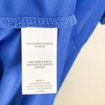 Taylor Royal Blue Azure Chiffon V neck High Low Midi Dress Medium Photo 15