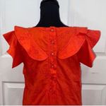 Mcguire  Eyelet Ruffle Sleeve Coral Dress(Size XS) Photo 2