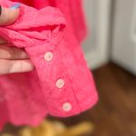 Free People Pink Love Life Sheer Buttondown Photo 5