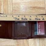 Pierre Cardin Paris Brown Leather Clutch Coin Purse Bifold Wallet Photo 5