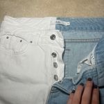 Adika White & Blue Jeans | Button Fly | Small Photo 2