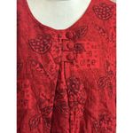 Miss Dorby Petites 2 Piece Dress And Jacket Size 12P Floral Red Layered Colorful Photo 4