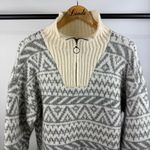 Aerie Fair Isle Half-Zip Sweater Size XS Photo 3