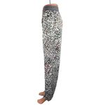 secret treasures  Gray Leopard Print Elastic Waist Drawstring Lounge Pants Sz XL Photo 1