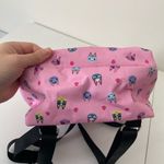 Nintendo EUC | Animal Crossing pink cat patterned adjustable strap backpack Photo 3