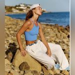 Free People Movement Happiness Runs Top Blue Size XL Photo 3