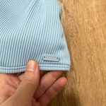 Roxy | Sky Blue Ribbed Swim Top Photo 2