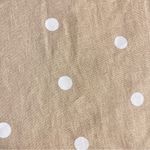 Old Navy Imperfect NWT Linen blend mini skirt white polka dot tan skirt large  Photo 5