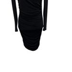 Nookie  Charlize Mini Dress Long Sleeve Ruched Mock Neck Cut Out black Size Large Photo 4