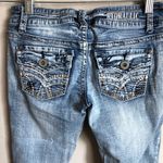 Hydraulic Vintage Back Flap Pockets Denim Capris Photo 7