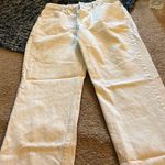 ZARA  white high rise jeans 8 Photo 3
