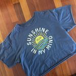 Modern Lux Crop Tee Sunshine in my Mind Size XL T-Shirt Spring Happiness Vibes Photo 1