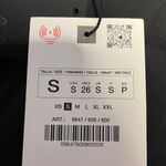 ZARA NWT Womens Sz Small - Black Open Back Balloon Rhinestone Collar Appliqués Photo 4