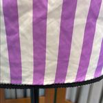 SheIn Cap Sleeve Blouse in White and Purple stripes Photo 4