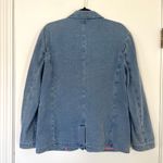 Anthropologie Dolan Left Coast Denim Boyfriend Blazer Jacket Women's Small Blue Photo 7