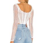 Danielle Guizio  Dex Lace Corset White Photo 1