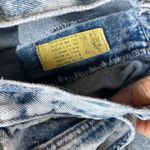 Bermuda 80s Chic Acid Washed Denim Length shorts longline denim short light wash Photo 7