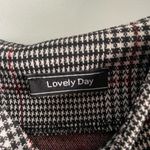 Lovely Day  Mini Black & White Plaid Camisole Dress Size L Photo 1