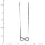 Zales Infinity Necklace 14kt White Gold Photo 2