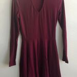 No Boundaries Maroon Long Sleeve Cut Out Dress Photo 1