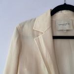 Lafayette 148 Cream Cardigan Blazer 100% Wool Lightweight Women's size XS Photo 2