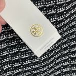 Tory Burch NWT Women’s Black and White Rafia Woven Pencil Skirt size 6 Photo 3