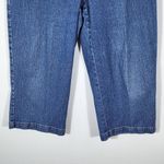 Erika Vintage Cropped Wide Leg Capri Jeans Size 12 Vintage Mom Jeans Photo 2