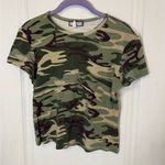 Vintage Aqua Blues Sparkle Camouflage Baby Tshirt Green Size L Photo 0