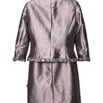 Rickie Freeman for Teri Jon Vintage metallic lavender silk blend dress sz 8 Photo 1