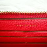 Tory Burch | Large Red Zip Around Leather Wallet Long Gold Tone Hardware Photo 7