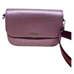 Kate Spade  Buddie Glitter Striped Leather Medium Pink Shoulder Bag Photo 0