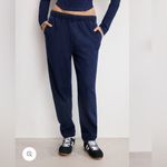Good American NWT  Jeanius Boyfriend Sweatpants size Medium Indigo1029 joggers Photo 1