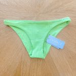 L*Space Bikini Bottom Womens‎ XS Lime Green Camacho Ribbed Beach Summer Y2K NWT Photo 2