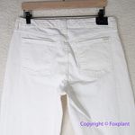 New! Jen 7 by 7 for All Mankind ivory white cropped‎ wide leg jeans, size 12 Photo 7