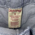 Faded Glory  Womens Pinstripes Drawstring Skorts‎ Blue & White Size 8 Photo 3