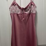 Urban Outfitters  Pink Silk Lace Mini Dress Photo 0
