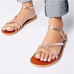 Free People Isle of Capri in Leather and Velvet Straps size 38 Photo 0