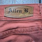 Allen B Bohemian Capris Burnt Brick Jeans Womens 8 Denim Allen Schwartz Zippers‎ Orange Photo 9