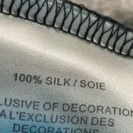 Tory Burch 100% Silk Long Sleeve Black Accent Dress, Small Photo 4