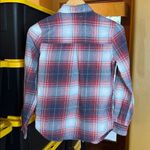 Aeropostale  Boyfriend Fit Plaid Button Up Flannel Shirt - Red, Blue, White Sz XS Photo 8