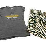 Majestic Green‎ Bay Packers NFL   Zubaz Women's Leggings & T-shirt Photo 0
