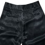 Aritzia Wilfred Black Cropped Satin Trouser Pants Size 6 Minimalist Evening Photo 6