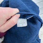 Krisa REVOLVE  Blue Linen Button Up 3/4 sleeve Top Blouse XS Photo 3
