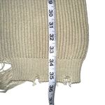 SER.O.YA Grace Strapless Ribbed Knit Distressed Cut Out Dress in Sage MEDIUM Photo 9