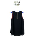 Cefinn Womens Sleeveless Hi Low Top Size US 10 / UK 14 Orange Trim Zip Closure Black Photo 3