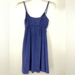 AQUA  Mini Silk‎ Blue dress, v-neck, sleeveless, elastic high waist, size Medium Photo 1
