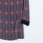 Xhilaration  Womens Long Sleeve Geometric Mini Dress Size S Crochet Cuffs Boho Photo 2