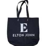 Elton John  Farewell Yellow Brick Road Tour Black Canvas Tote Bag Photo 0