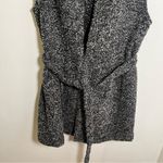 BCBGeneration Sleeveless Boucle Cardigan Sweater Coat Gray S Photo 4