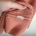 Eileen Fisher Womens Organic Linen Knit Pullover Sweater in Peach Sz M FLAWS Photo 12